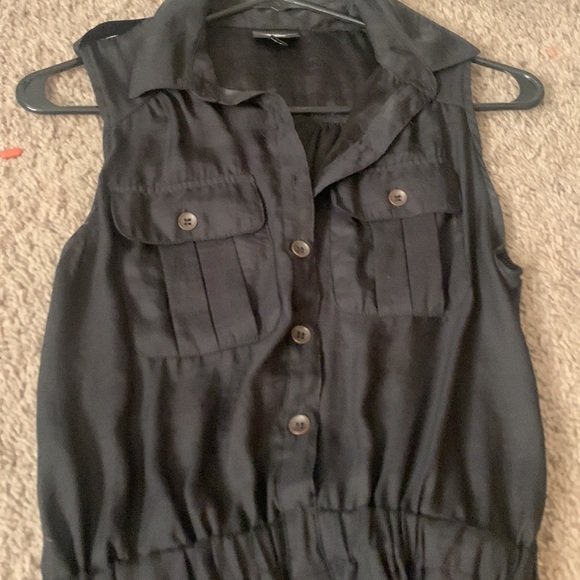 Button up black dress, XS - Picture 3 of 3